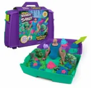 Kinetic Sand Rainforest Kingdom, Reusable Folding Sandbox & Tools