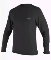 O’Neill Men’s Basic Skins UPF 50+ Long Sleeve Sun Shirt, M, BLK NWT