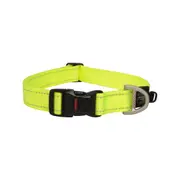 Rogz Classic Lockable Reflective Dog Collar Dayglo - 5 Sizes