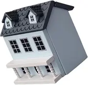 Totority Build Your Own Miniature House Kit 1/12 Scale Wooden Villa Model Perfect for Garden Home Decor
