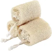 3PCS Natural Loofah Sponge Exfoliating Body Scrubber Sustainable Exfoliating with Egyptian Bath Get Clean Not Just Spread Soap for Face Back Eco