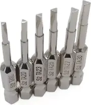Triangle Screwdriver Bit Set, 6 Pieces Triangle Screw Head, 2 Inch Length, 1/...
