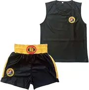 [SDKZBFC] Sleeveless Children's Martial Arts Uniform Set, Boxing Set for Adults, Breathable Sparring Performance Tracksuits, Ideal for Training and Competitions