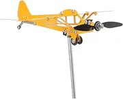 UPKOCH Metal Airplane Windmill Outdoor Garden Decoration Aircraft Wind Spinner for Patio and Garden Decor