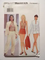 Butterick 6649 Misses Jacket Top Shorts Pants Size 18-20-22 Uncut Sewing Pattern