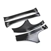 Interior Door Sill Scuff Plate Cover For Subaru Forester 19 20 Black Titanium (for: Subaru)