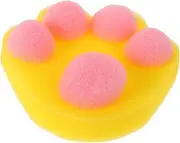 ULDIGI Paw Shaped Bath Sponge Cute Cartoon Exfoliating Scrubber for Gentle Cleaning Water Absorption for Newborns and Bath