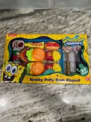 Nickelodeon Spongebob Squarepants Krusty Krab Krabby Patty Cook Play Food NEW