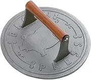 Norpro 8.75-Inch Cast Iron Bacon Press with Wood Handle, Round