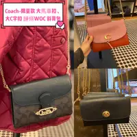 在飛比找樂天市場購物網優惠-美國正品專櫃款COACH F33390經典 黑色WOC金鏈條