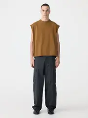 Raw Sleeve Muscle Tank