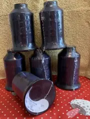 Coats Emb Thread Lubed Polyester Navy NEW Lot Of 6 See Label For Info