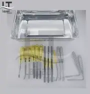 Face Lift Endoscopic Brow Lift Nasal Rasps Plastic Surgery Instruments 15 PCS A+