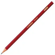 STABILO Swano Graphite Pencil - H Grade - School, Artist Pencils - Red Barrel