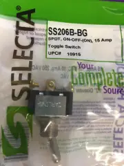 SS206b-BG SELECTA SPDT ON-OFF-(ON) 15A AMP TOGGLE SWITCH NOS