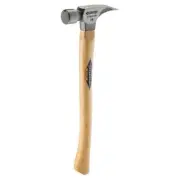 16 oz. Titanium Milled Face Hammer with 18 in. Curved Hickory Handle