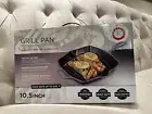 NEW! Chef's Counter 10.5" Blue-Gray Enamel Cast Iron Skillet Deep Grill Fry Pan