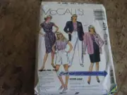 Uncut Vintage McCalls Pattern Jacket Top Skirt Shorts 8