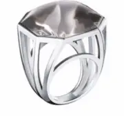 $420 BACCARAT 55 SIZE 7 L'Illustre Ring LARGE MIST Crystal Bague Grand Model MIB