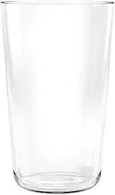 Abode Homeware PSPJM214SJCL Simple Unbreakable Cup, 21.2 fl oz (630 ml), Clear, Large Capacity, Plastic Glass, Stylish Design, Stackable Dishware, Dishwasher Safe, BPA Free, Iced Coffee, Highball,