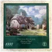 NEW Thomas Kinkade Puzzle Spring at Stonegate 1000 Pc Cottage Garden Landscape