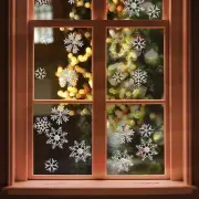 Christmas Light Gatherer Snowflake Static Window Decals Festive Holiday