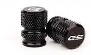 G310GS G 310 GS 2018 2019 2020 2021 2022 2023 Motorcycle CNC Foot Side Stand Extension Pad Support Plate Tire Valve Caps(GS Tire Black)