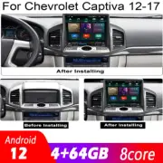 12" Touchscreen Radio Android Gps Navigation Carplay For Chevrolet Captiva 12~17