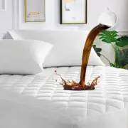 King Mattress Cover Waterproof, Deep Pocket Mattress Pad Protector Fits to 6''-2