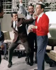 Ocean's 11 1960 Dean Frank Sammy & Joey clown on Rat Pack set 4x6 photo