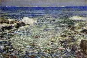 Surf Isles of Shoals Ceramic Mural Backsplash Bath Art Tile #796