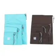 8 Pcs Waterproof Nylon Storage Bag Drawstring Bags for Kids Travel