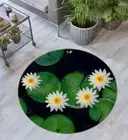 3D White Lotus ZHUA3293 Game Non Slip Rug Mat Photo Carpet Zoe