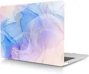 Laptop Hard Shell Case Compatible with New MacBook Air 13 inch with Retina Display & Touch ID 2020 2019 2018 Release Model A1932 A2179 A2337 M1, Color Printing Hard Shell Case Cover, Pink Blue