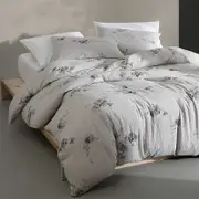 Calvin Klein Aquarelle Floral Cotton Melange Gauze 3 Piece Comforter Set, King