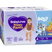 Babylove Nappy Pants Size 4 (9-14kg) 56 pack