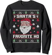 [keoStore] Santa's Favorite Ho - Rude Offensive Ugly Christmas Sweater Sweatshirt ds1804