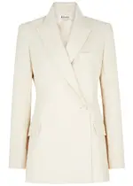 Rohe Woven Wrap-effect Blazer - Ivory - 36 (UK8 / S) 36 (UK8 / S)
