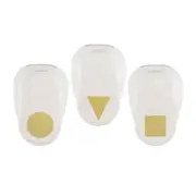 Vaessen Creative Craft Punch Set Circle Square Triangle 3pcs