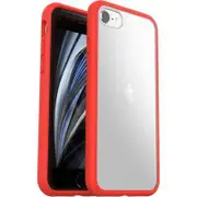 OtterBox Apple iPhone SE (3rd & 2nd Gen) and iPhone 8/7 React Series Case - Power Red (Clear / Red) (77-80953)
