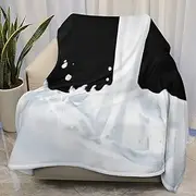 AuHomea Milk Splash Fleece Throw Blanket for Couch - Thick Fuzzy Warm Soft Dog Blankets and Throws for Sofa, 40x50 Inches