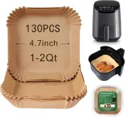 Small Air Fryer Liners Disposable 2 Qt for COSORI 2.1 Qt Air Fryer, 130 PCS Mini