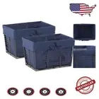 Versatile 2-Piece Medium Storage Baskets with Liner - Rustic Chicken Wire Design