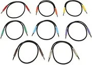 Hosa TT TRS to Same Balanced Patch Cables, 1.5 Feet