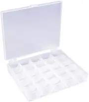Bobbins Case,25 Slots Bobbins Box Transparent Class 15 Sewing Machine Bobbins...