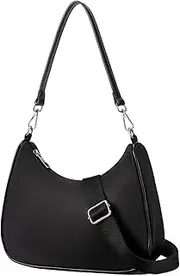 [CHOLISS] Small Crescent Shoulder Bag for Women, Nylon Crossbody Bags for Women Trendy, Everyday Bag with Adjustable Straps