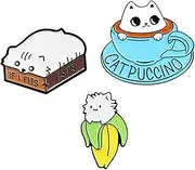 [BESTYASH] Cute Cat Brooch Cat Collar Cats Cat Enamel Pin Animals Hello Room Decor Cartoon Badge Pin Kitten Enamel Pins Funny Plushies Funny Enamel Brooches Stuffy Cartoon Pins