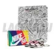 SB Dunk Low Stussy Cherry Mini Sneaker 3D Keychain + Bag & ShoeBox