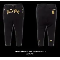 在飛比找蝦皮購物優惠-預購 全新 BAPE BLACK 2018年款式 刺繡棉長褲