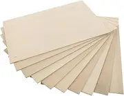 COHEALI 10pcs Plywood Slices Basswood Plywood DIY Pyrography Supplies Unfinished Craft